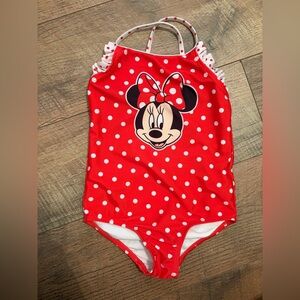 Disney Minnie Mouse Red Polka Dot One-Piece Swimsuit
